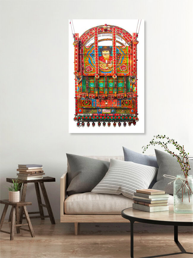 Der Torero-Truck, Pakistan – Fotokunst von Matthias Barth als Poster oder Acrylglasbild