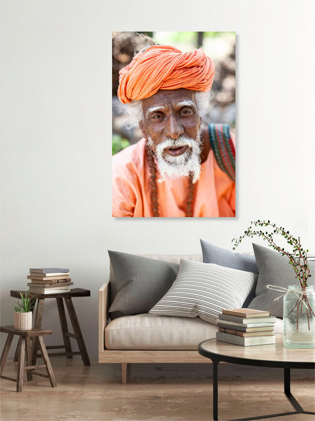Was für eine Gelassenheit, Indien – Fotokunst von Matthias Barth als Poster oder Acrylglasbild