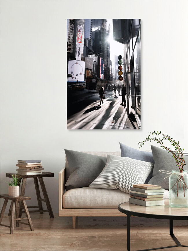 City in backlight, United States – wall art by Tillmann Konrad as Poster or Acrylic Glass Print