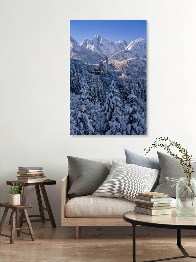 Winter im Allgäu, Deutschland – Fotokunst von Achim Thomae als Poster oder Acrylglasbild