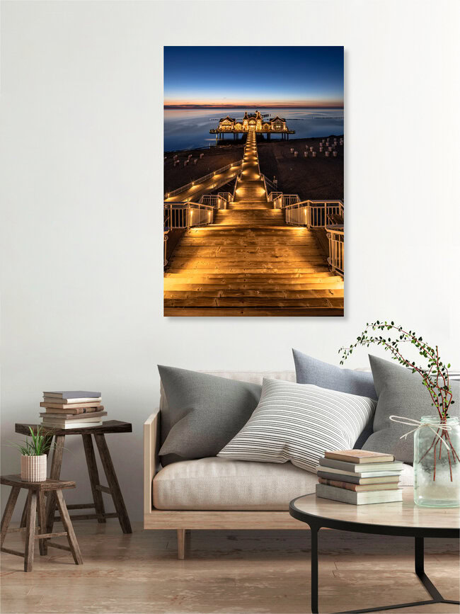Ostseebad Sellin Rügen, Deutschland – Fotokunst von Achim Thomae als Poster oder Acrylglasbild