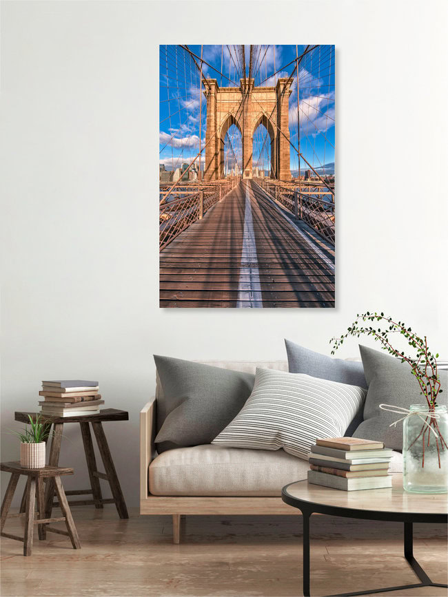 Brooklyn Bridge New York, United States – wall art by Achim Thomae as Poster or Acrylic Glass Print