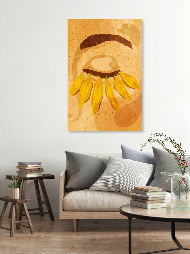 Wandbild 'Flower Power Lashes' – Kunst von Raissa Oltmanns als Poster oder Acrylglasbild