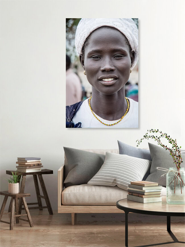 Sudanesische Schönheit, Sudan – Fotokunst von Ulrich Kleiner als Poster oder Acrylglasbild