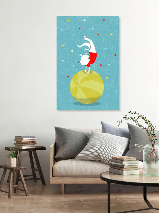 Wandbild 'Gaston' – Kunst von Larvol Marianne als Poster oder Acrylglasbild