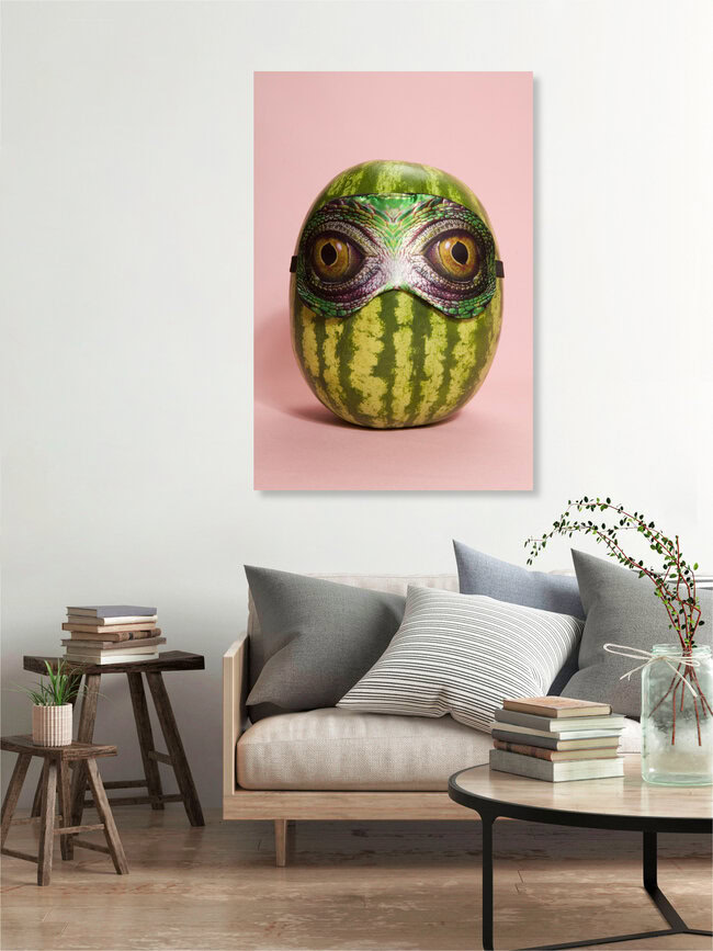 Snake Watermelon, Belgium – wall art by Loulou von Glup as Poster or Acrylic Glass Print