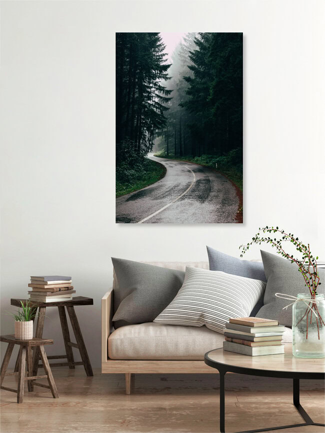 Rainy Road, Serbia – wall art by Christian Hartmann as Poster or Acrylic Glass Print