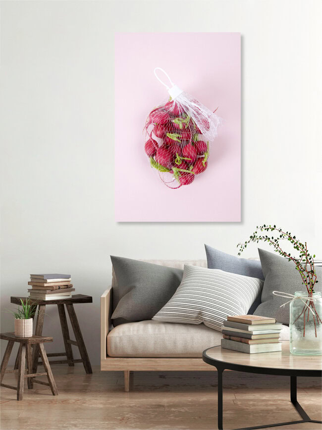 Radishes, Belgien – Fotokunst von Loulou von Glup als Poster oder Acrylglasbild