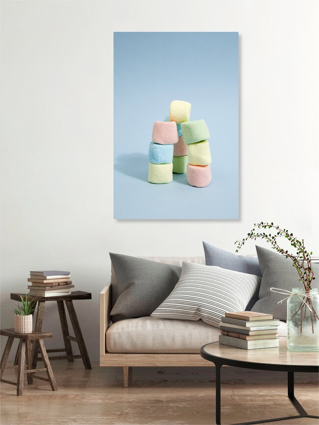 Marshmallow, Belgien – Fotokunst von Loulou von Glup als Poster oder Acrylglasbild