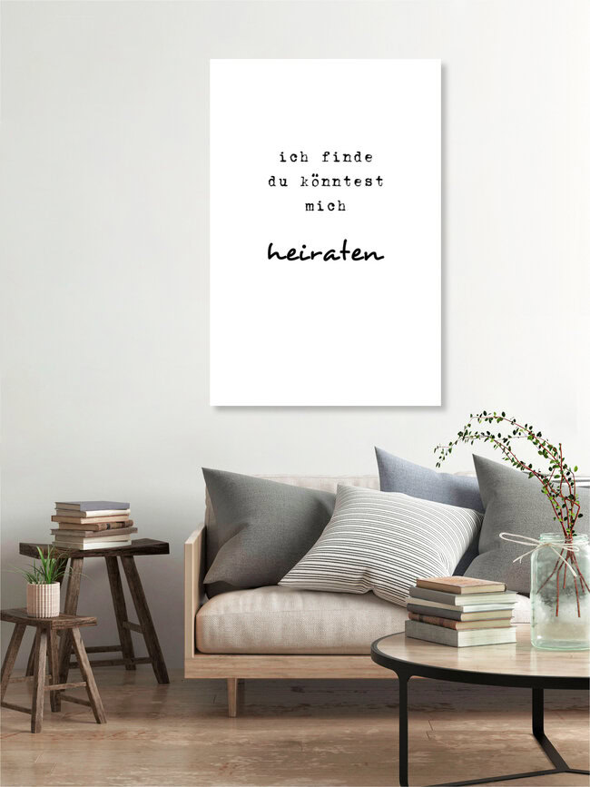 'Ich finde ...' – Wall Art by Steffi Louis as Poster or Acrylic Glass Print