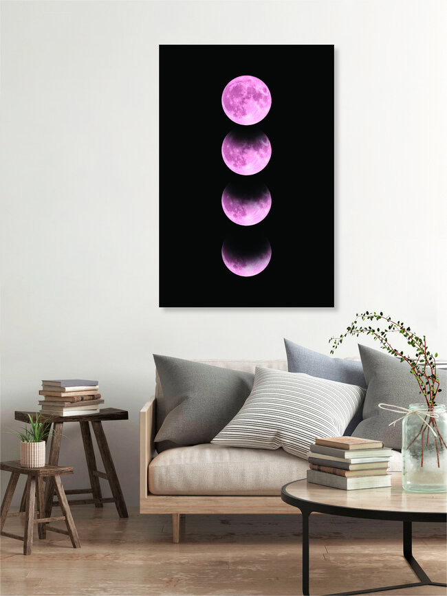 'Pink Moon' – Wall Art by Emanuela Carratoni as Poster or Acrylic Glass Print
