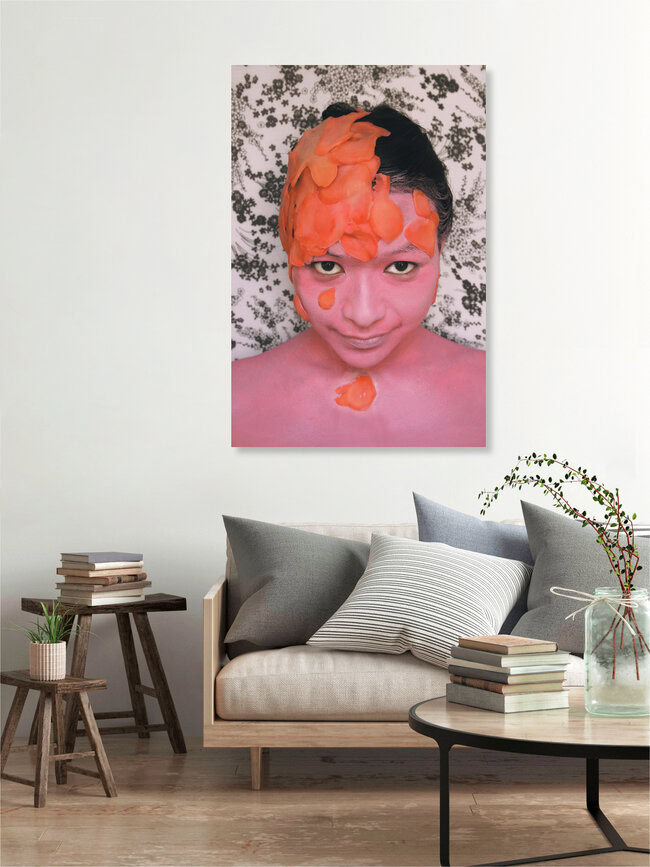 Pink Ginger, France – wall art by Enora Lalet as Poster or Acrylic Glass Print