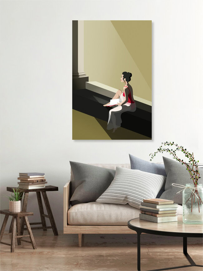 Wandbild 'BAIN DE SOLEIL' – Kunst von Helene Boutanos als Poster oder Acrylglasbild