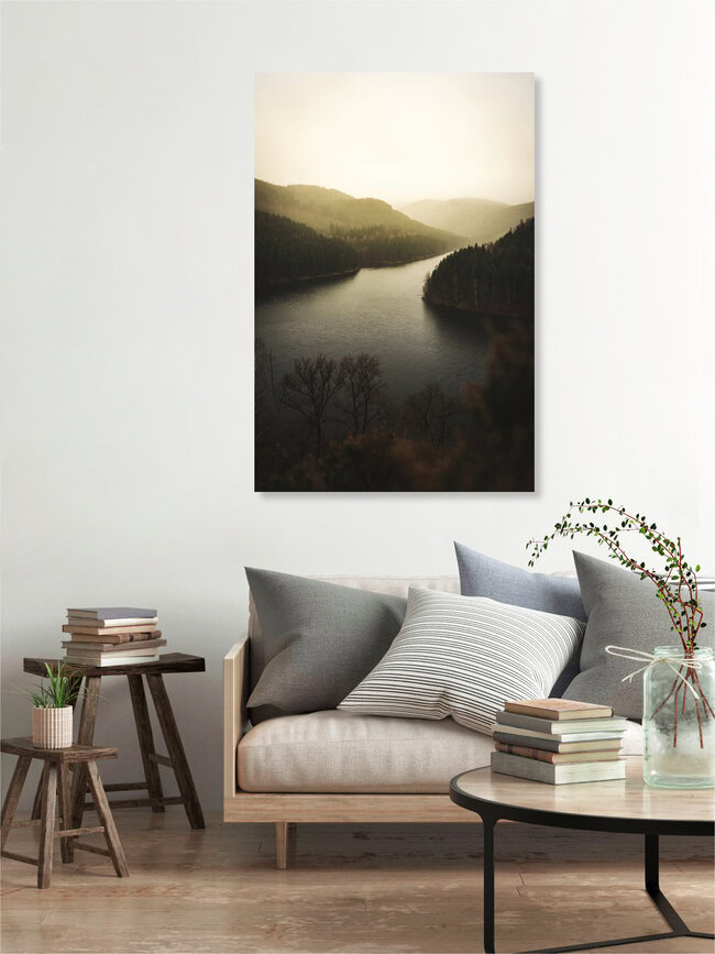 Ein einzigartiger Morgen, (country) – Fotokunst von Lukas Litt als Poster oder Acrylglasbild