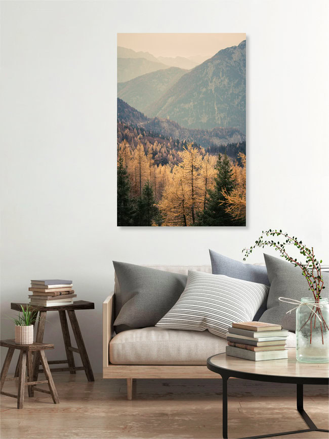 Let's away ... Blick vom Vršičpass in Slowenien, Slowenien – Fotokunst von Eva Stadler als Poster oder Acrylglasbild