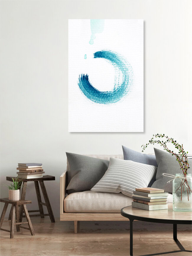 Wandbild 'Aquarelle Meets Pencil - Circle' – Kunst von Studio Na.hili als Poster oder Acrylglasbild
