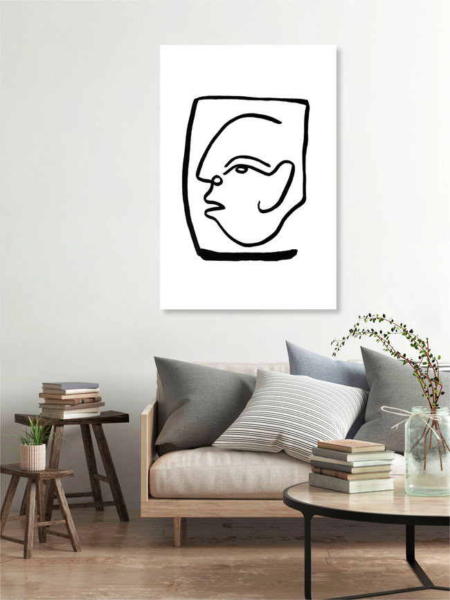Wandbild 'Faces 24' – Kunst von Julia Hariri als Poster oder Acrylglasbild