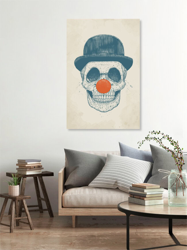 Wandbild 'Dead clown' – Kunst von Balazs Solti als Poster oder Acrylglasbild