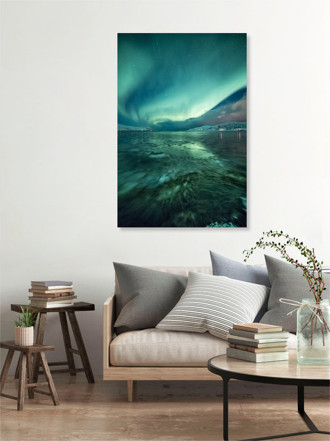 Arctic Artwork, Norwegen – Fotokunst von Sebastian Worm als Poster oder Acrylglasbild