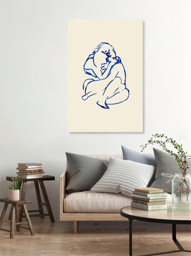 Wandbild 'You Put Your Arms Around Me & I'm Home' – Kunst von Uma Gokhale als Poster oder Acrylglasbild
