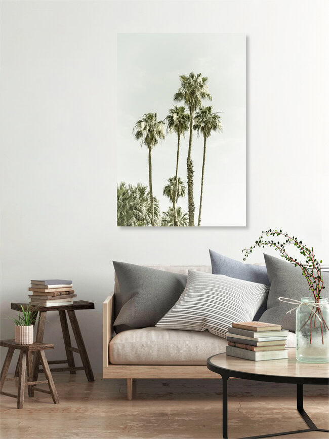 Palm Trees at the beach | Vintage, United States – wall art by Melanie Viola as Poster or Acrylic Glass Print