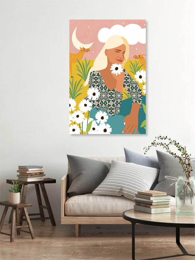 'Patience & Humor Are The Two Camels That Can Take You Through Any Desert' – Wall Art by Uma Gokhale as Poster or Acrylic Glass Print