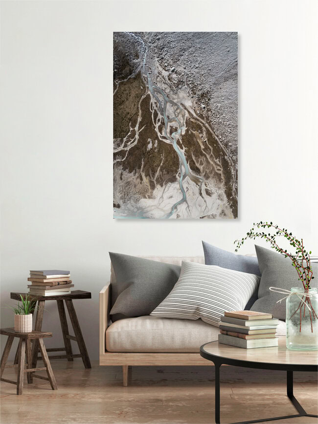Glacier du Moiry River, Switzerland – wall art by Jordi Saragossa as Poster or Acrylic Glass Print