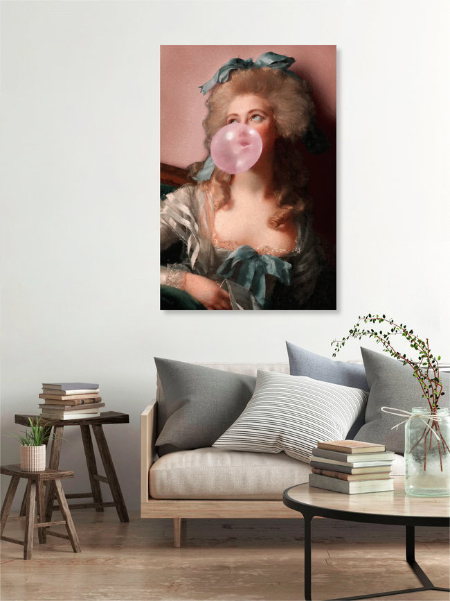 'Bubblegum Princess' – Wall Art by Jonas Loose as Poster or Acrylic Glass Print