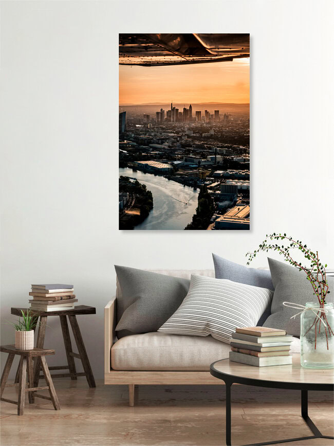 Frankfurt über dem Main, Deutschland – Fotokunst von Marius Meisinger als Poster oder Acrylglasbild