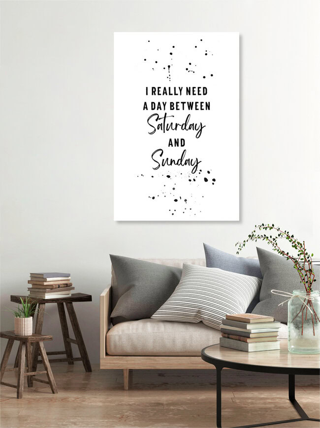 Tag zwischen Samstag und Sonntag, Deutschland – Fotokunst von Melanie Viola als Poster oder Acrylglasbild