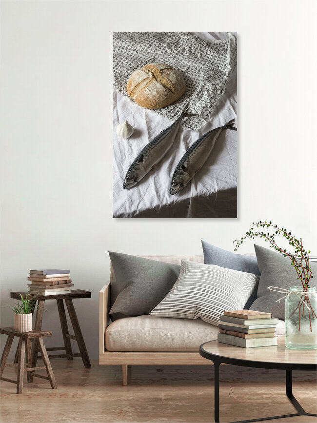 Two Fish and One Bread, Germany – wall art by Nora Hase as Poster or Acrylic Glass Print