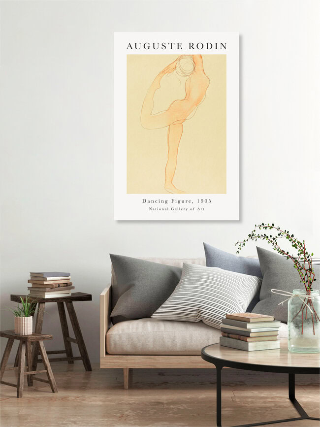 Wandbild 'Dancing Figure von Auguste Rodin' – Kunst von Art Classics als Poster oder Acrylglasbild