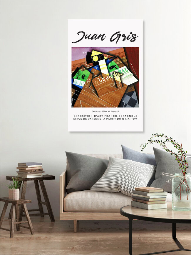 'Pipe et Journal by Juan Gris' – Wall Art by Art Classics as Poster or Acrylic Glass Print