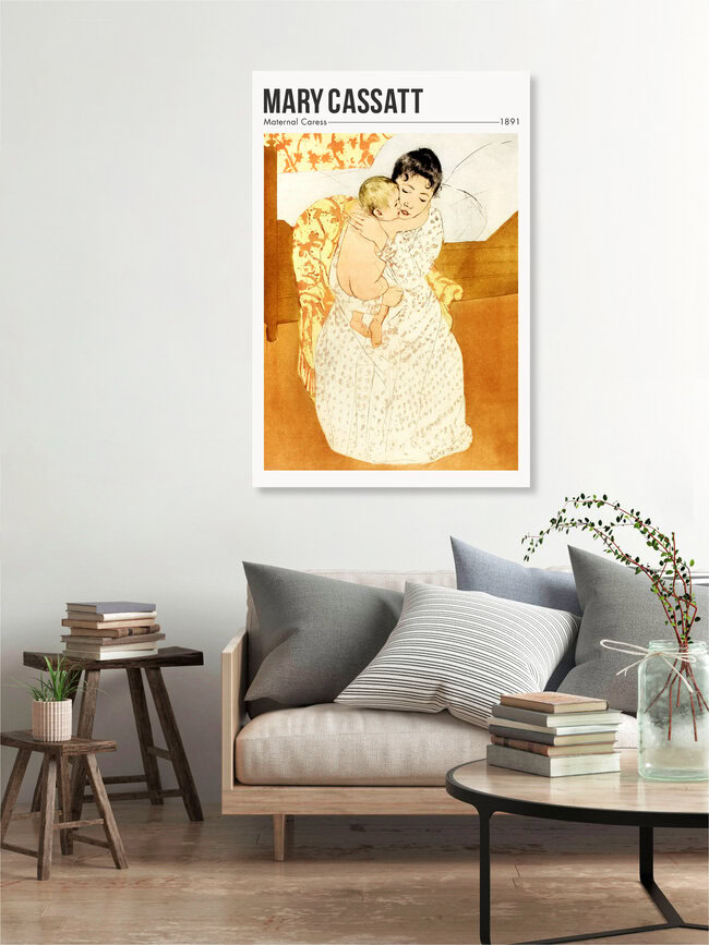 'Maternal Caress by Mary Cassatt' – Wall Art by Art Classics as Poster or Acrylic Glass Print