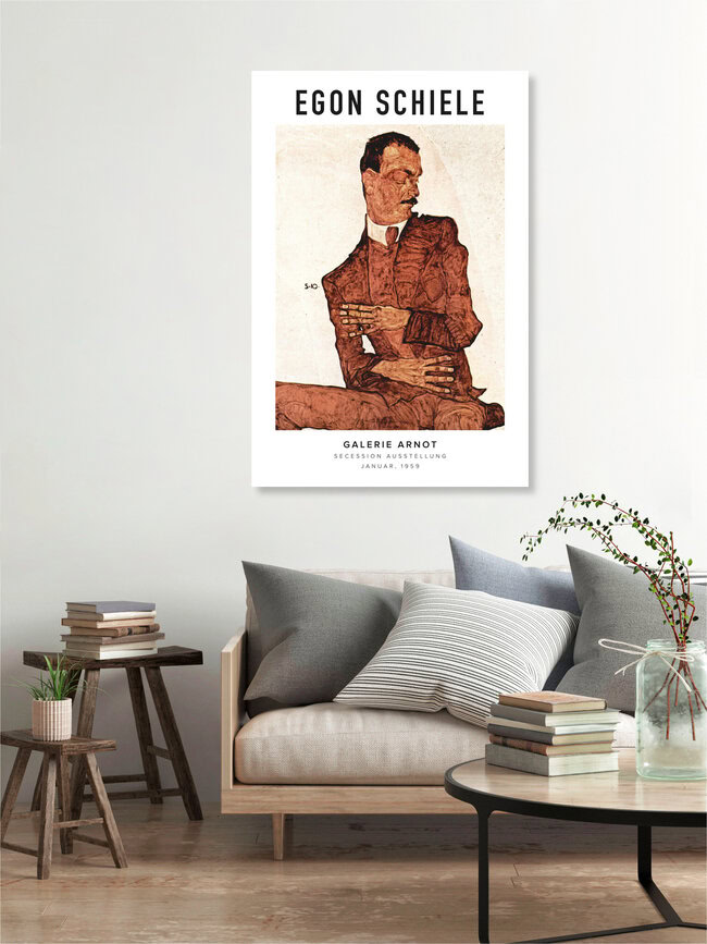 'Egon Schiele in der Galerie Arnot' – Wall Art by Art Classics as Poster or Acrylic Glass Print