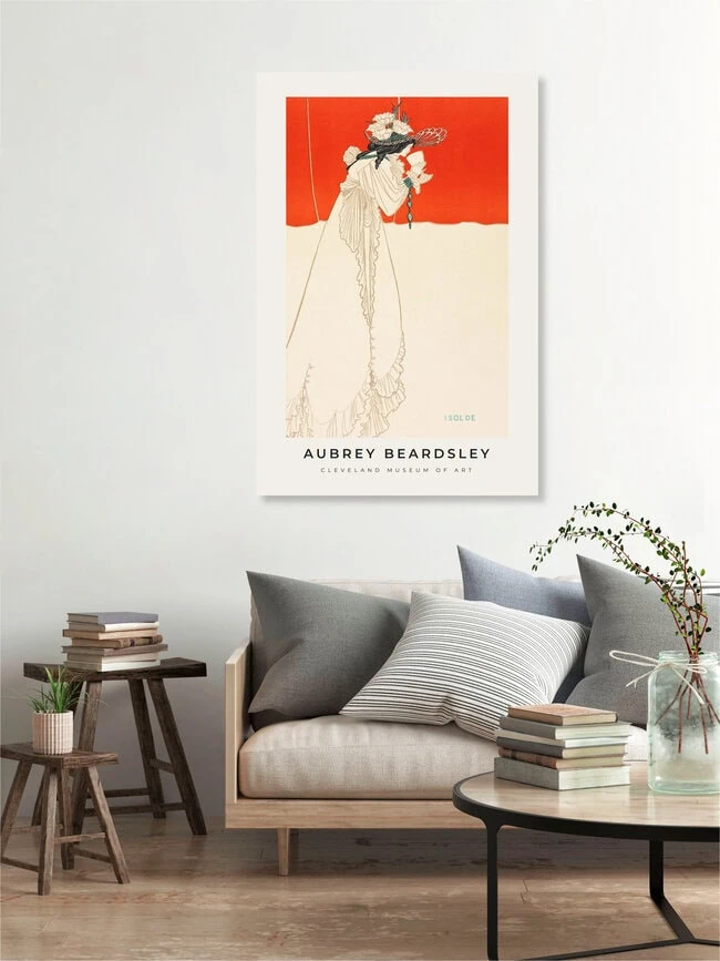 'Aubrey Beardsley: Isolde' – Wall Art by Art Classics as Poster or Acrylic Glass Print