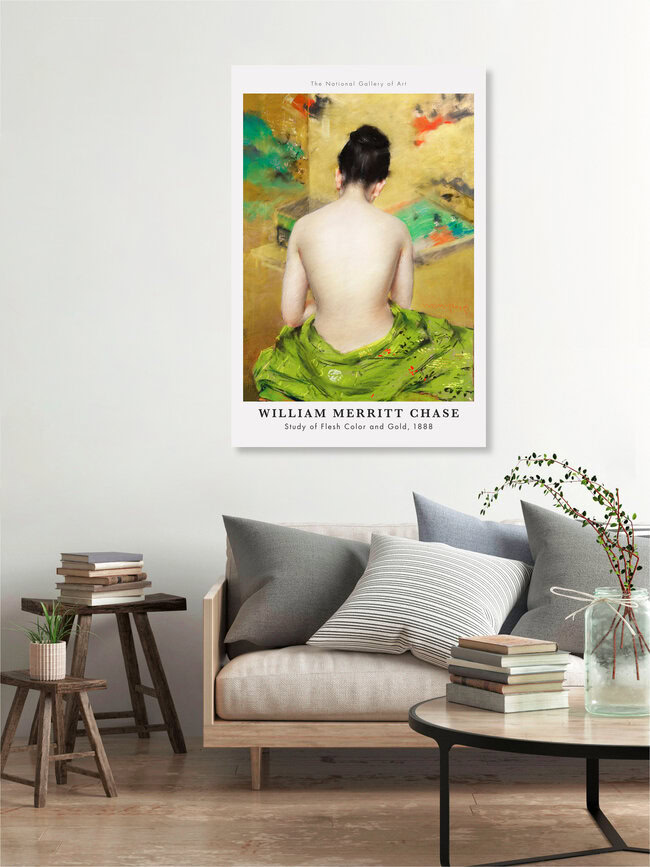 'William Merritt Chase: Study of Flesh Color and Gold (1888)' – Wall Art by Art Classics as Poster or Acrylic Glass Print