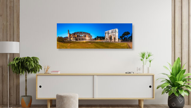 Arch of Constantine and Colosseum in Rome, Italy – wall art by Jan Becke as Poster or Acrylic Glass Print
