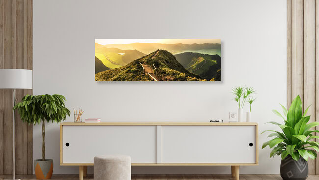 Azoren Wanderung in die Unendlichkeit, Portugal – Fotokunst von Jean Claude Castor als Poster oder Acrylglasbild