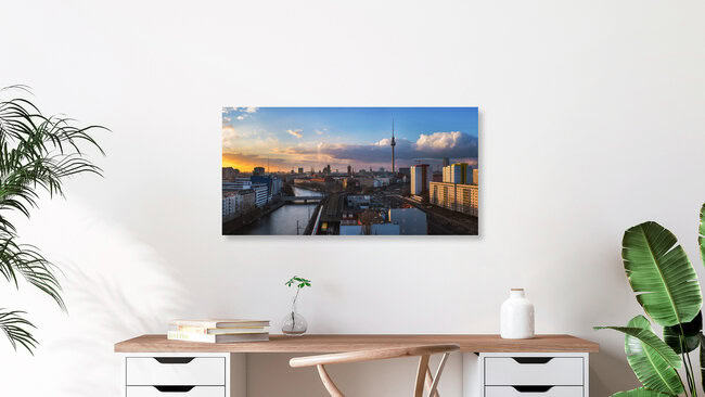 Berlin Spectacular Sky, Germany – wall art by Jean Claude Castor as Poster or Acrylic Glass Print