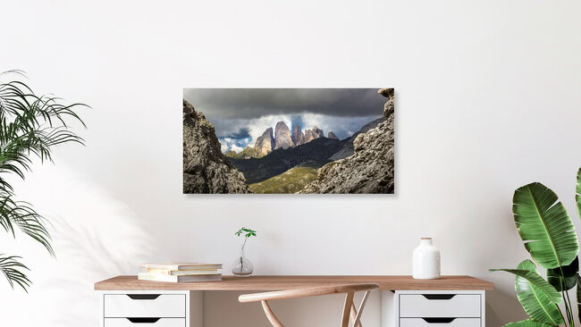 Geislergroup in the Dolomites, Italy – wall art by Valentin Pfeifhofer as Poster or Acrylic Glass Print