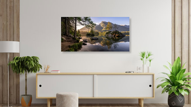 Sommer am Hintersee im Berchtesgadener Land, Deutschland – Fotokunst von Achim Thomae als Poster oder Acrylglasbild