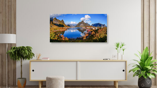 Autumn on Lofoten Islands, Norway – wall art by Achim Thomae as Poster or Acrylic Glass Print