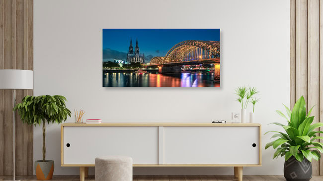 Skyline von Köln, Deutschland – Fotokunst von Achim Thomae als Poster oder Acrylglasbild