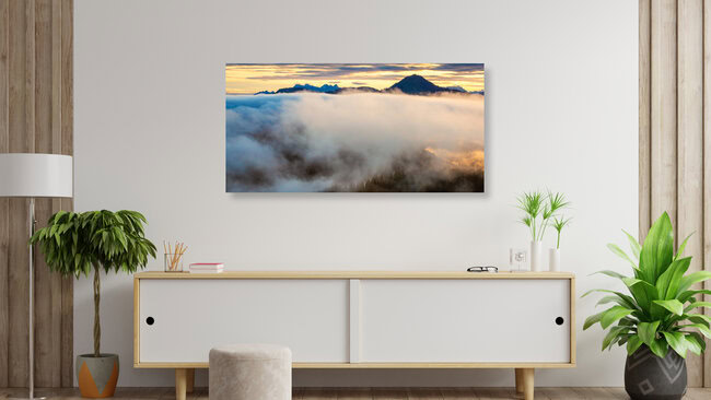 Mountains in the Fog, Austria – wall art by Martin Wasilewski as Poster or Acrylic Glass Print