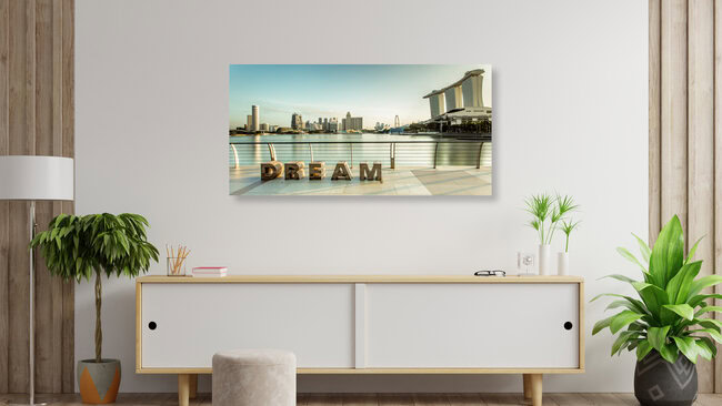 Singapur - D R E A M, Singapur – Fotokunst von Sebastian Rost als Poster oder Acrylglasbild