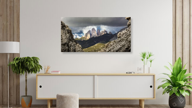 Geislergroup in the Dolomites, Italy – wall art by Valentin Pfeifhofer as Poster or Acrylic Glass Print