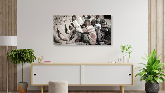 Koranschüler in Timbuktu, Mali – Fotokunst von Mathias Becker als Poster oder Acrylglasbild