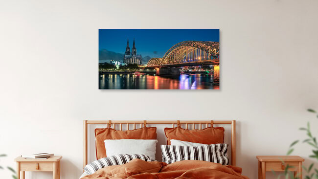 Skyline von Köln, Deutschland – Fotokunst von Achim Thomae als Poster oder Acrylglasbild