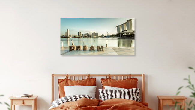 Singapur - D R E A M, Singapur – Fotokunst von Sebastian Rost als Poster oder Acrylglasbild